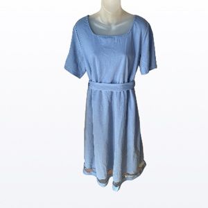 BloomChic Light Blue Midi Dress Size 14